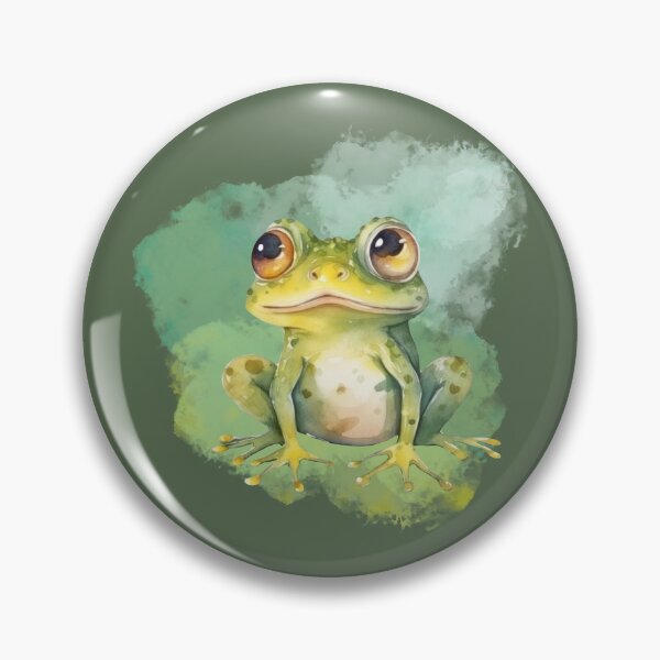 Aperçu de l'œuvre Aquarelle représentant une grenouille mignonne créée et vendue par Fadastic.