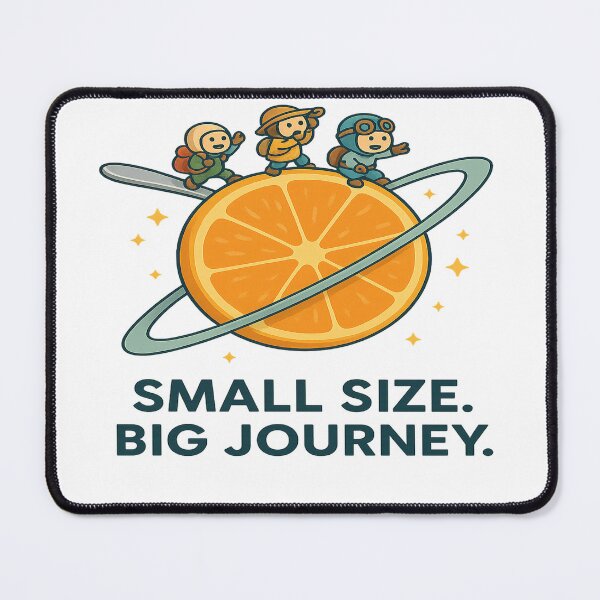 Item preview, Tiny Planet Travelers – Small Size, Big Journey designed and sold by PastimeMastery.