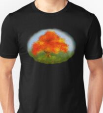 happy colourful autumn tree in sunshine Unisex T-Shirt