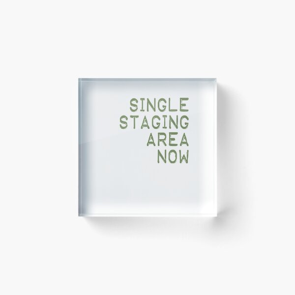 Item preview, Single Staging Area Now Anti Border Prison Hashtag designed and sold by merchhost.