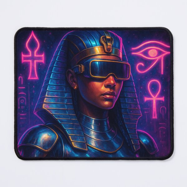 Item preview, Cleopatra Reborn – Vaporwave Goddess of the Future designed and sold by Neonyx2020.