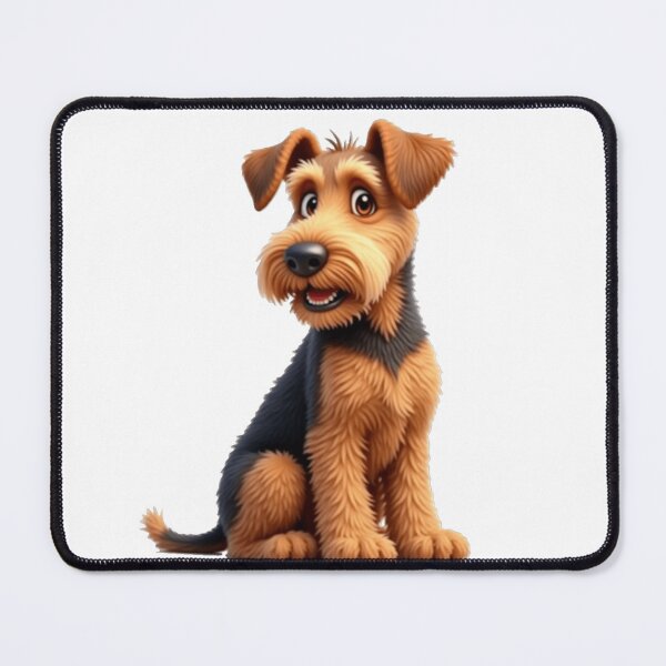 Item preview, cute funny  airdale terrier puppy designed and sold by nicnacc.