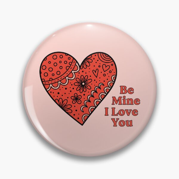 Item preview, Be Mine I Love You Patterned Heart designed and sold by Owcomm.