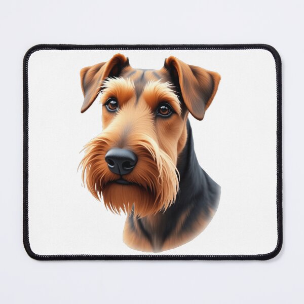 Item preview, lovely adorable airdale terrier dog designed and sold by nicnacc.