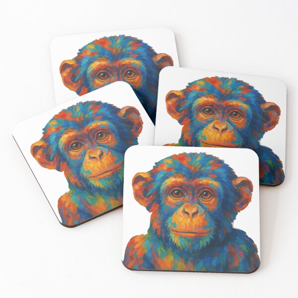 Item preview, Technicolor Primate” – Jungle Vibes Reimagined designed and sold by GloriousArtSKD.