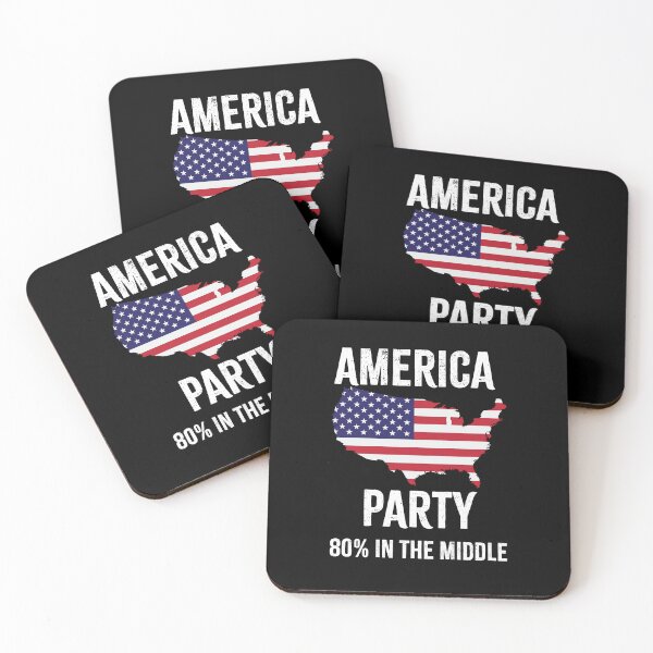 Item preview, The America Party 80% In The Middle Vintage US Merch  designed and sold by 519xdesign.
