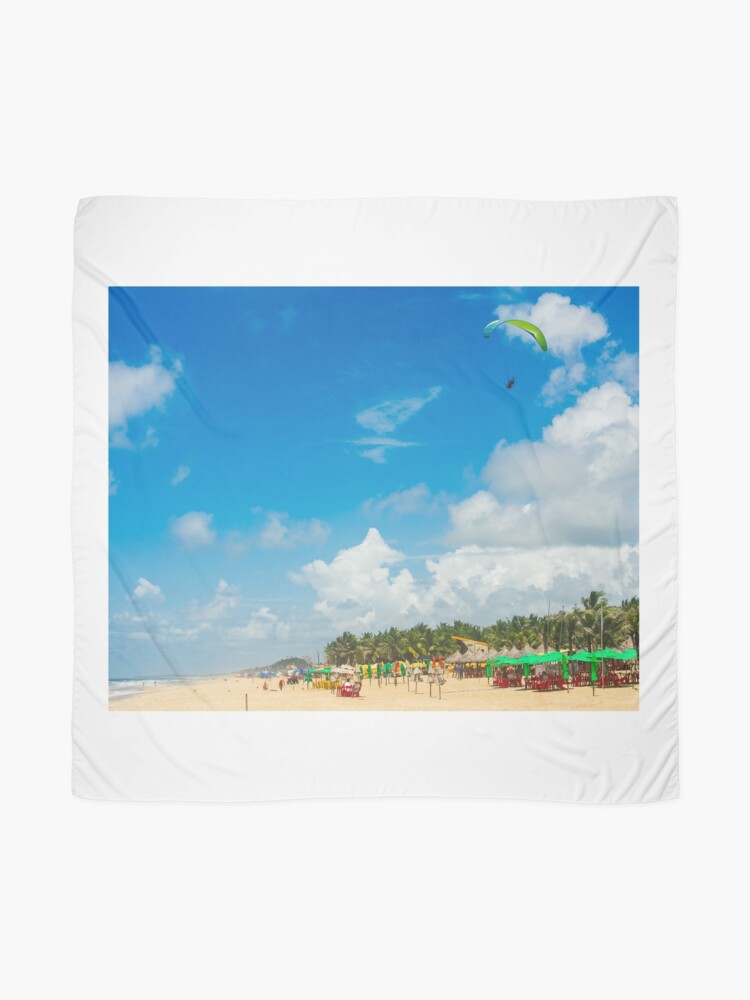 Thumbnail 2 of 3, Scarf, Paraglider Above Praia do Futuro, Fortaleza designed and sold by expat-camera.