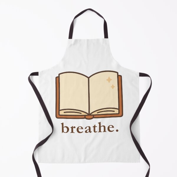 Item preview, breathe. | cozy open book quote for calm and mindful moments designed and sold by HelloPumpui.