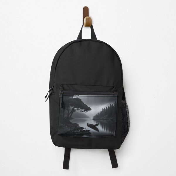 Item preview, Lone Canoe Drifting Through Forest River designed and sold by ShadeScapeArt.