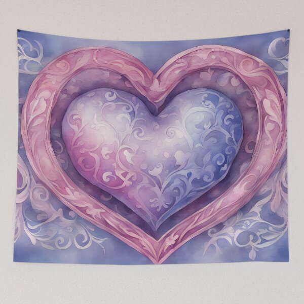 Item preview, Heart in Purple and Lace designed and sold by CalmnessbyChoice.