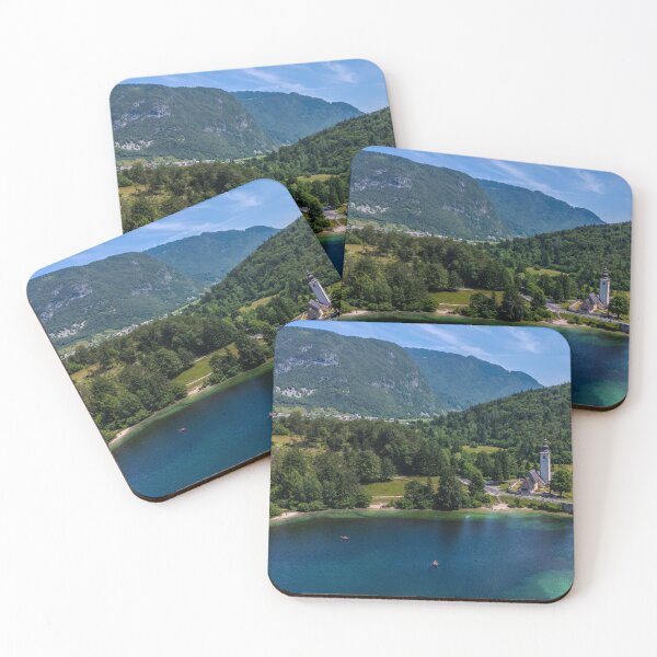 Item preview, Lake Bohinj & St John the Baptist Church – Aerial View, Slovenia designed and sold by expat-camera.