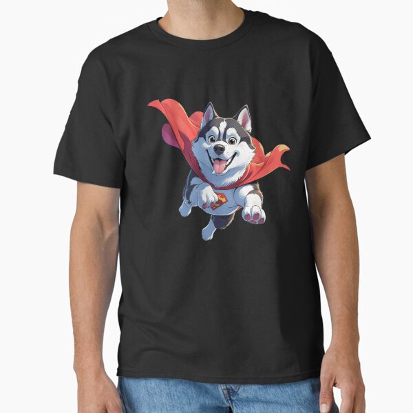 Item preview, Super Husky Flying Hero Dog designed and sold by LB Aether.