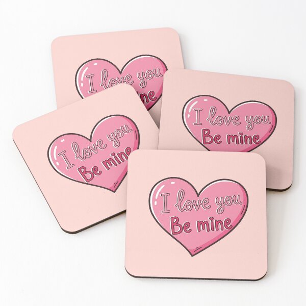 Item preview, I Love You Be Mine Pink Heart designed and sold by Owcomm.