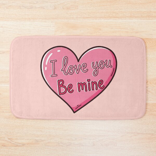Item preview, I Love You Be Mine Pink Heart designed and sold by Owcomm.
