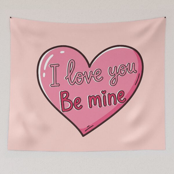 Item preview, I Love You Be Mine Pink Heart designed and sold by Owcomm.