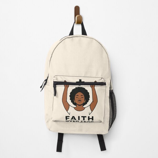 Item preview, Faith Over Fear – Afro Woman in Worship designed and sold by The Melanic.