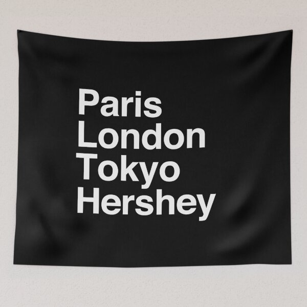Item preview, Paris London Tokyo Hershey designed and sold by Custom365.