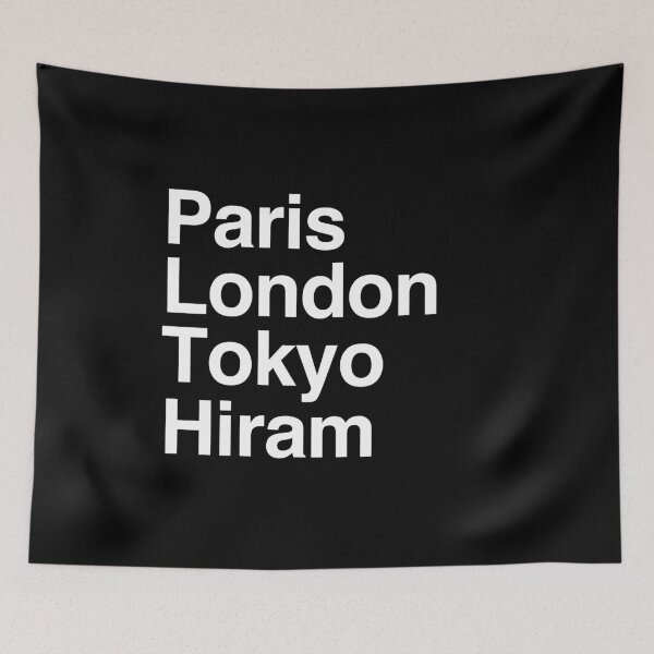 Item preview, Paris London Tokyo Hiram designed and sold by Custom365.