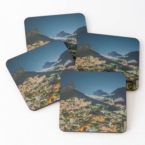 Item preview, Pedra da Gávea & Leblon Skyline, Rio Nightscape designed and sold by expat-camera.