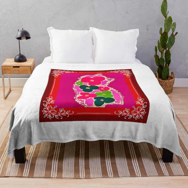 Item preview, Lace framed abstract flower cat with modern borders designed and sold by wallartofmio.