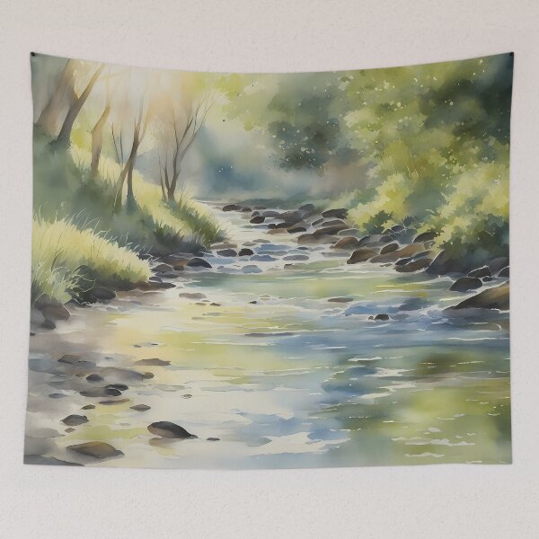 Item preview, Serene Spring River designed and sold by CalmnessbyChoice.