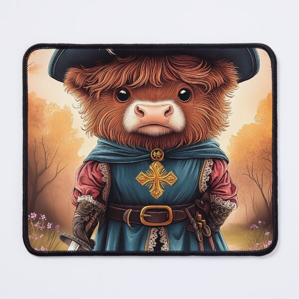 Item preview, Highland Cow Musketeer designed and sold by PetsArt.