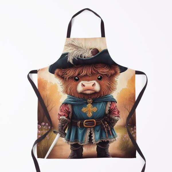 Item preview, Highland Cow Musketeer designed and sold by PetsArt.