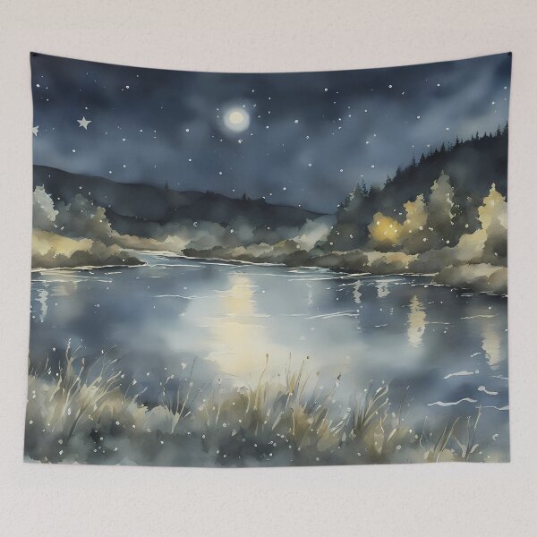 Item preview, Fullmoon over Lake designed and sold by CalmnessbyChoice.