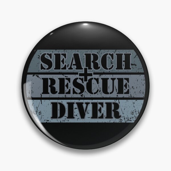 Item preview, Grunge Retro Search Rescue Diver Scuba Diving Blue  designed and sold by TackyTime.
