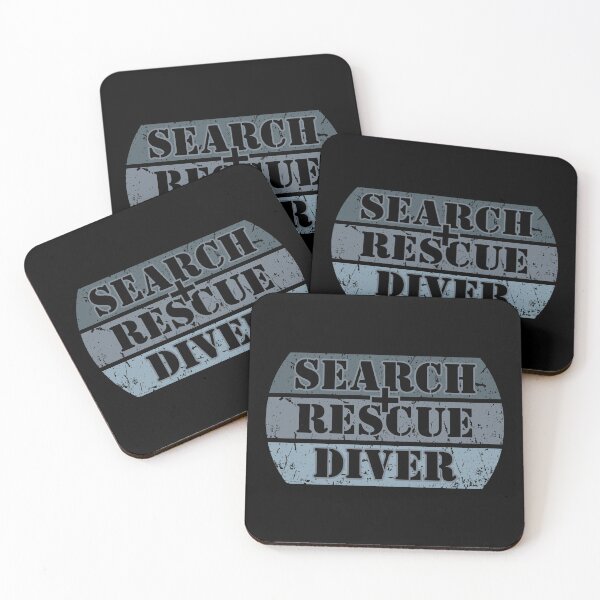 Item preview, Grunge Retro Search Rescue Diver Scuba Diving Blue  designed and sold by TackyTime.
