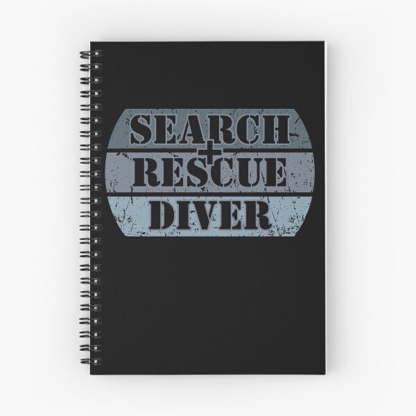 Item preview, Grunge Retro Search Rescue Diver Scuba Diving Blue  designed and sold by TackyTime.