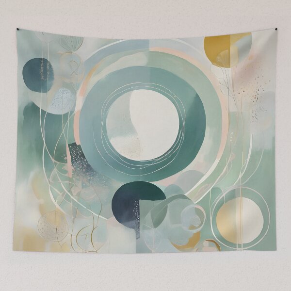 Item preview, Abstract creation in soft pastel tones designed and sold by 2-Seraphira.