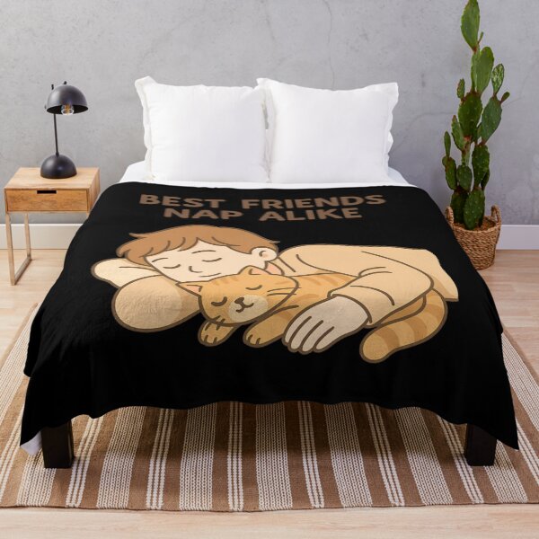 Item preview, Best Friends Nap Alike – Cozy Cat Design designed and sold by ALITOPRINCE.