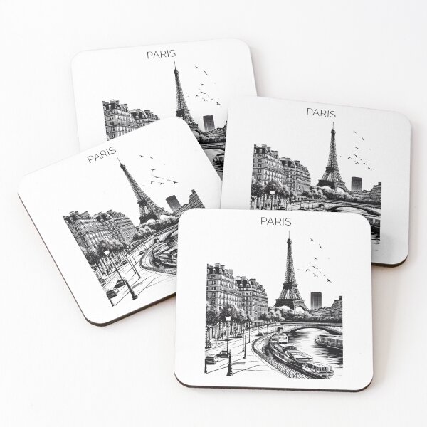 Item preview, Paris Skyline Minimalist Art designed and sold by CityArtDesigns.