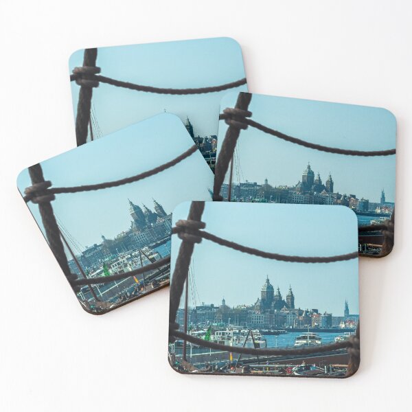 Item preview, Basilica of Saint Nicholas Through Ship Rigging, Amsterdam designed and sold by expat-camera.