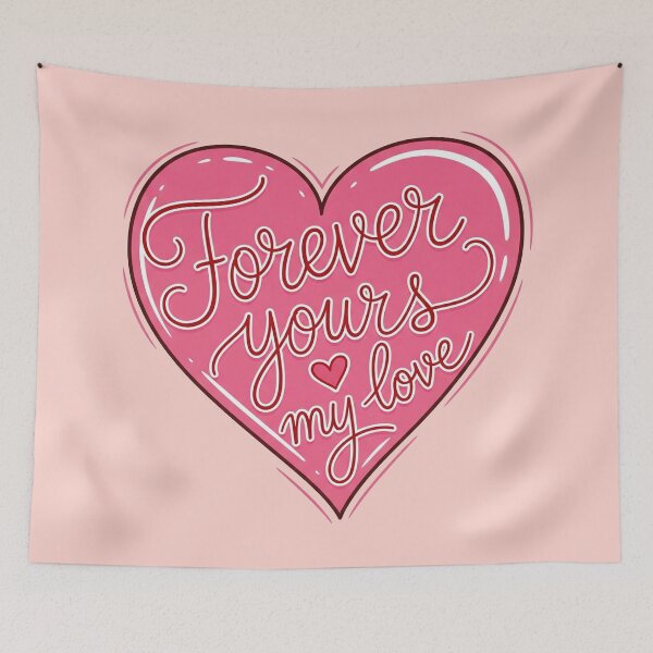 Item preview, Forever Yours My Love Pink Heart designed and sold by Owcomm.