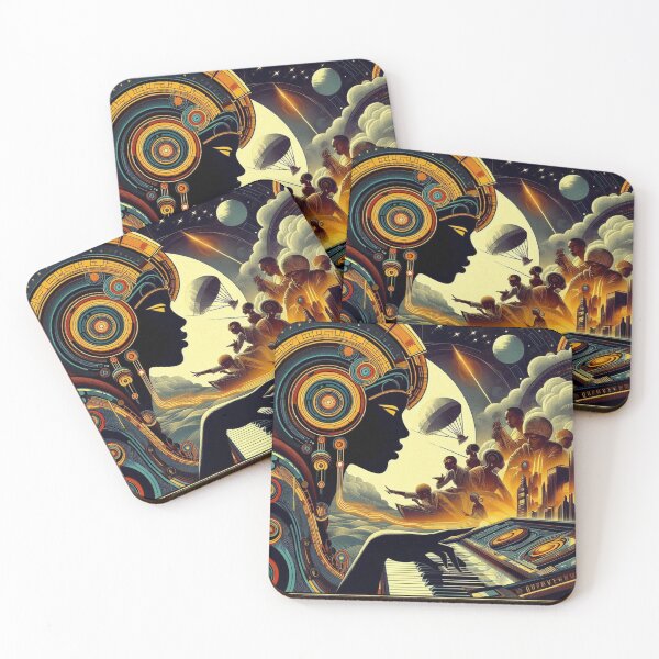 Item preview, 1920s Afro-Futurism Posters ( I ) designed and sold by PrintAfricanArt.