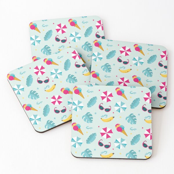 Item preview, Summer pattern flat ice cream parasol glasses designed and sold by Jamildesign.