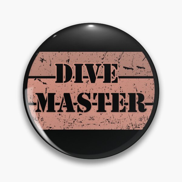 Item preview, Grunge Retro Dive Master Diver Scuba Diving Pink  designed and sold by TackyTime.
