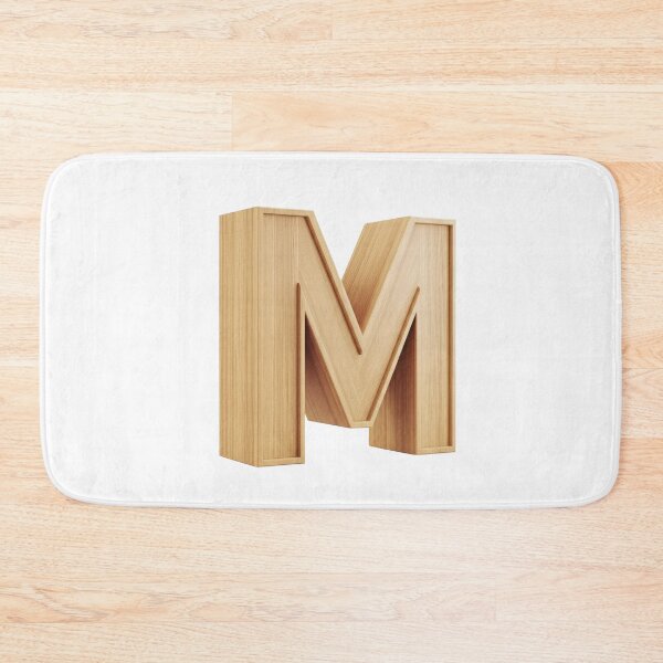 Item preview, 3D Wooden Letter M Minimalist Monogram designed and sold by uncoXab.