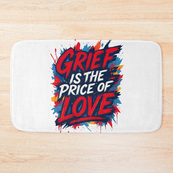 Item preview, Grief Is the Price of Love – Emotional Pet Loss Typography Art designed and sold by PetSoulPrints.