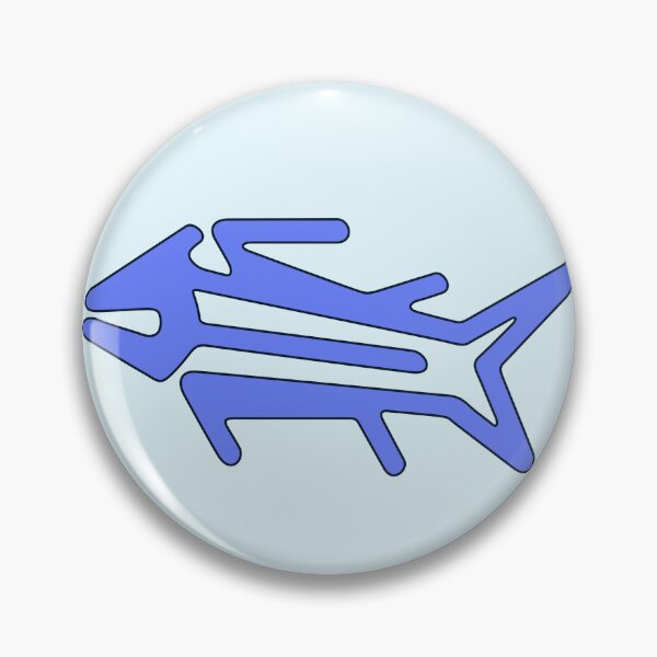 Item preview, Nazca Lines - Fish with Stylised Breast Logo designed and sold by kernowerno.