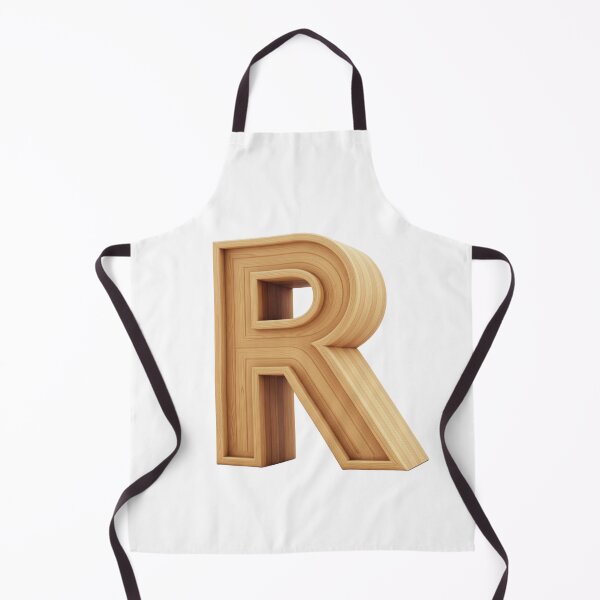 Item preview, 3D Wooden Letter R Minimalist Monogram designed and sold by uncoXab.