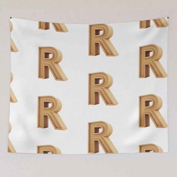 Item preview, 3D Wooden Letter R Minimalist Monogram designed and sold by uncoXab.