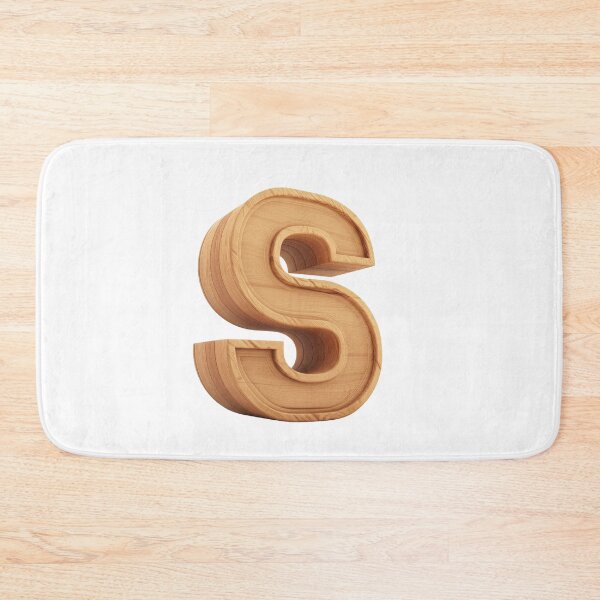 Item preview, 3D Wooden Letter S Minimalist Monogram designed and sold by uncoXab.