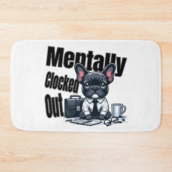 Item preview, French bulldog in shirt and tie staring blankly   designed and sold by Tong4130.