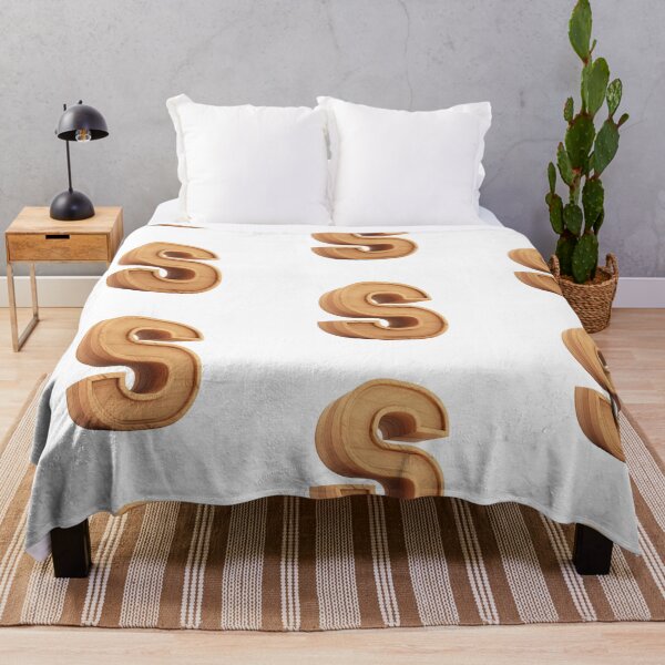 Item preview, 3D Wooden Letter S Minimalist Monogram designed and sold by uncoXab.