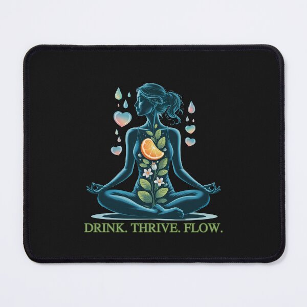 Item preview, Drink. Thrive. Flow: World Water Week Hydration & Wellness Art designed and sold by elynne9.