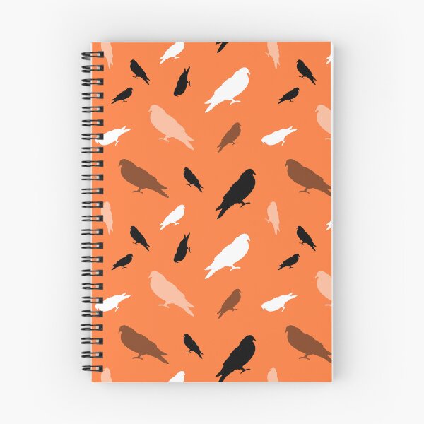 Aperçu de l'œuvre Imprimé pigeon (orange) créée et vendue par Ali Oops Design.