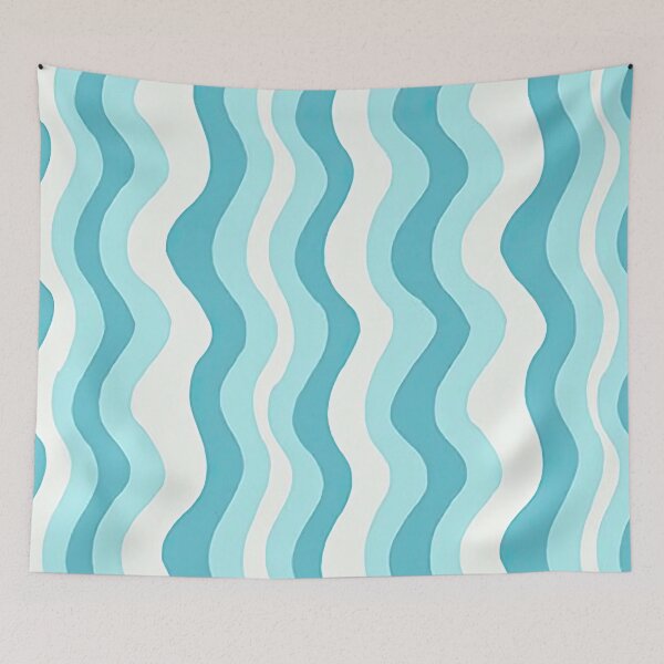 Item preview, Retro Vertical Wavy Pattern Liquid Swirl designed and sold by Prints and Lifestyle.